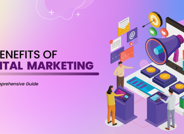 A graphic showcasing the 13 benefits of digital marketing for businesses in 2024.